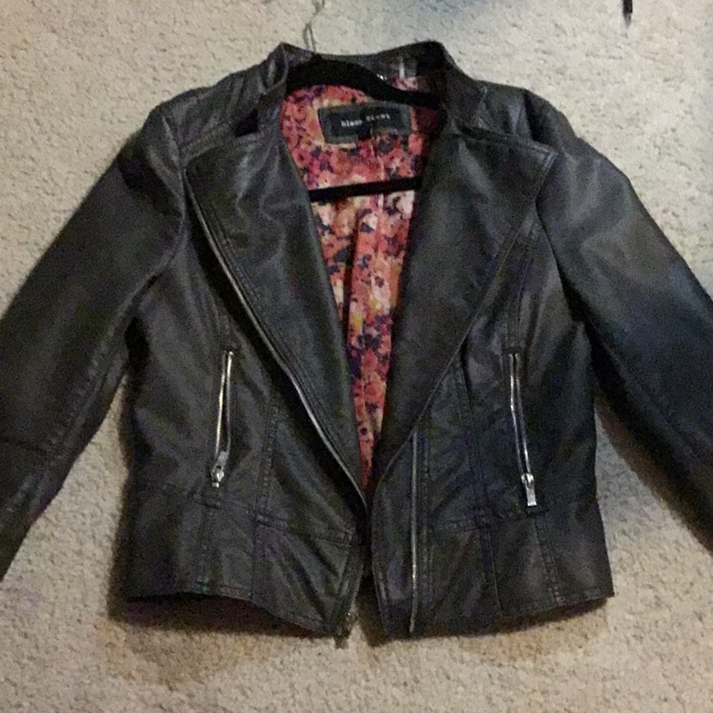 Grey Leather Jacket
